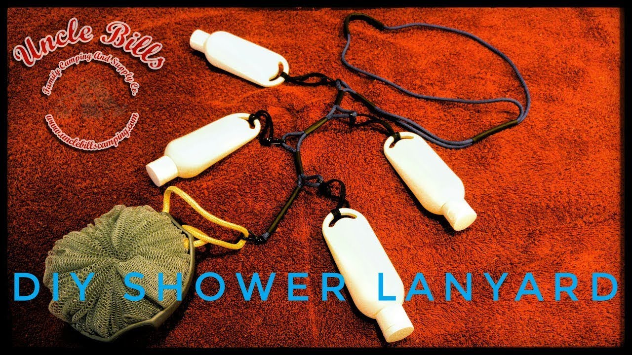 HOW TO MAKE A PARACORD SHOWER LANYARD FOR CAMPING YouTube