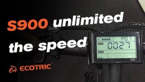 S900 unlimited the speed from ecotric