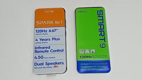 infinix smart 9 VS Tecno spark Go 1: Speed Test