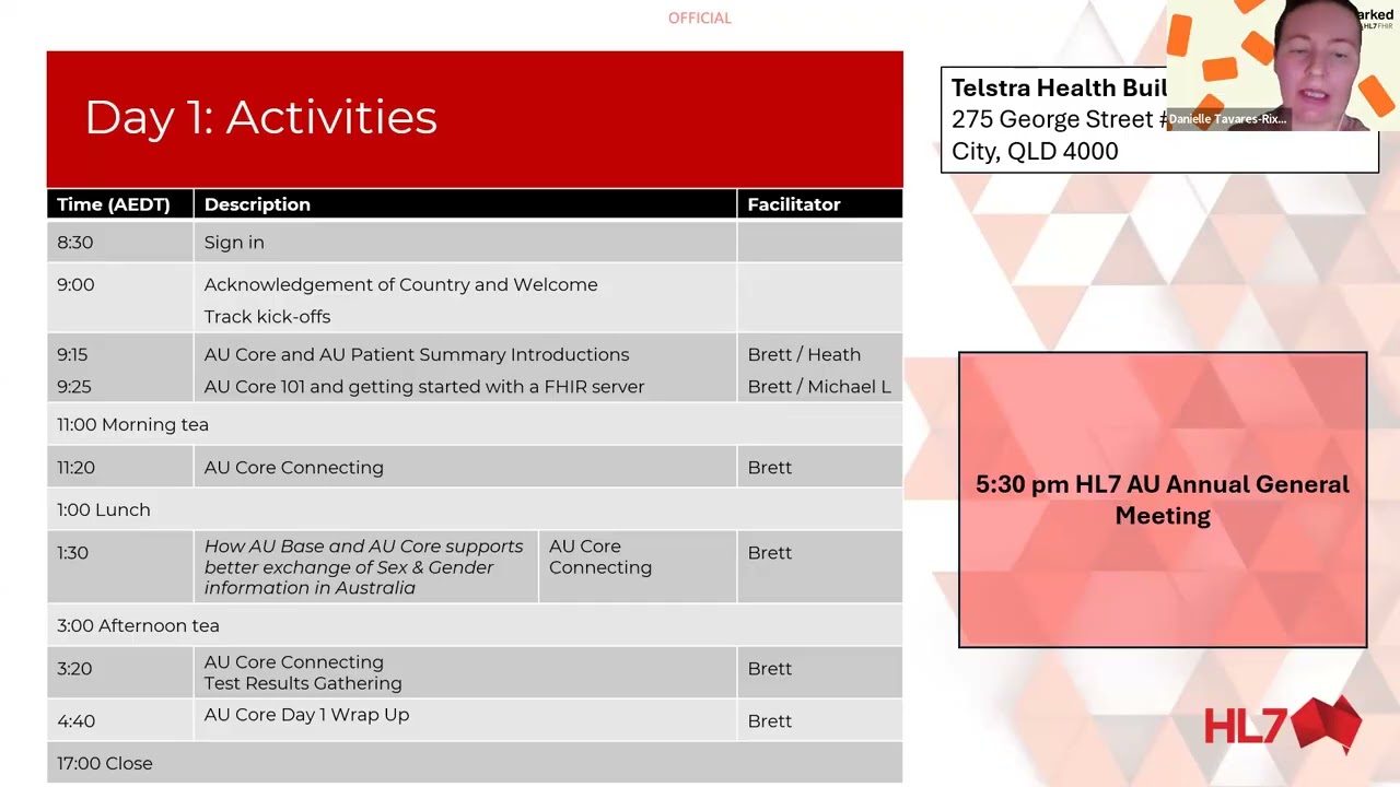 HL7 AU Connectathon - AU Core Track 2025-09 Kick Off