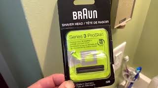 Braun Series 3 32B Foil & Cutter Replacement Head Review, I grew out my beard to show you this works