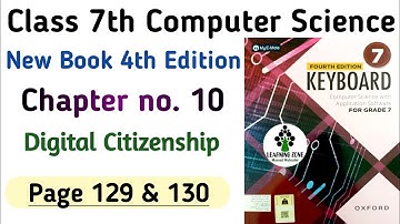Chapter 10 Oxford Syllabus Keyboard Class 7th Edition 4 | Digital Citizenship | Computer Science SNC