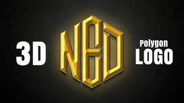 Polygon Letter Logo Design Process | 3D Grid letter logo Illustrator Tutorial