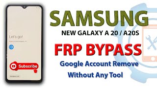 Samsung Galaxy A20 FRP Bypass | Samsung A20s FRP Bypass 2020 Without Pc Working All Samsung