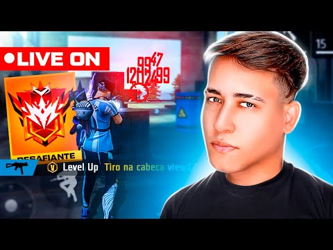 💙 LEVEL UP AO VIVO 💙PEGANDO ELITE SOLO RANK 💙 FREE FIRE MOBILE 💙