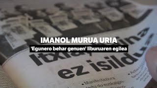 Imanol Murua Uria 'Egunero behar genuen' liburuaren egilea