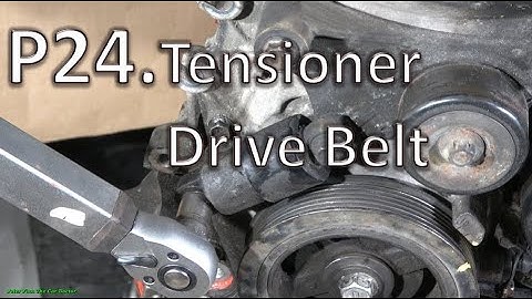 P24/27. Tensioner Drive Belt. How to Assemble Toyota Camry 2.4 VVT-i engine: Tensioner Drive Belt