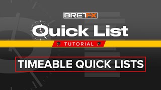 Quick List Tutorial: Timeable Quick Lists for Final Cut Pro X | BretFX FCPX Plugins & Tutorials