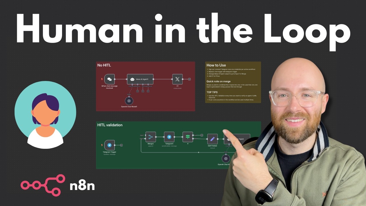 How to Approve AI Agent Responses Before They Post (n8n Human in the ...