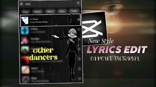 New Style Lyrics Video Editing Tutorial Capcut Lyrics Edit