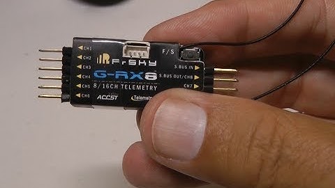 FRSky G-RX8 receiver firmware update howto