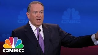 Huckabee: I'm Wearing A Trump Tie Tonight | GOP Debate | CNBC