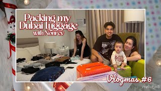 VLOGMAS #6: PACKING MY DUBAI LUGGAGE WITH NONREV! | Love Angeline Quinto