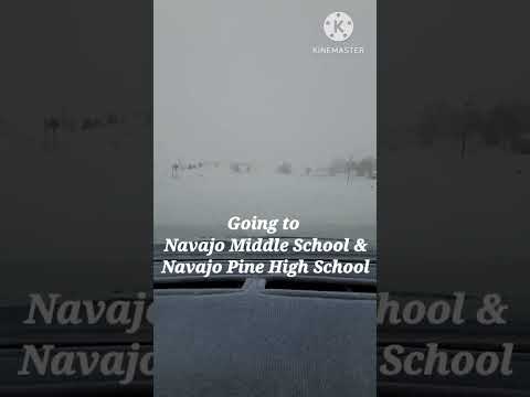 Navajo Pine High School & Middle School in Winter 2023