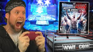 Attempting to win the WWE Smackdown vs RAW 2011 Royal Rumble