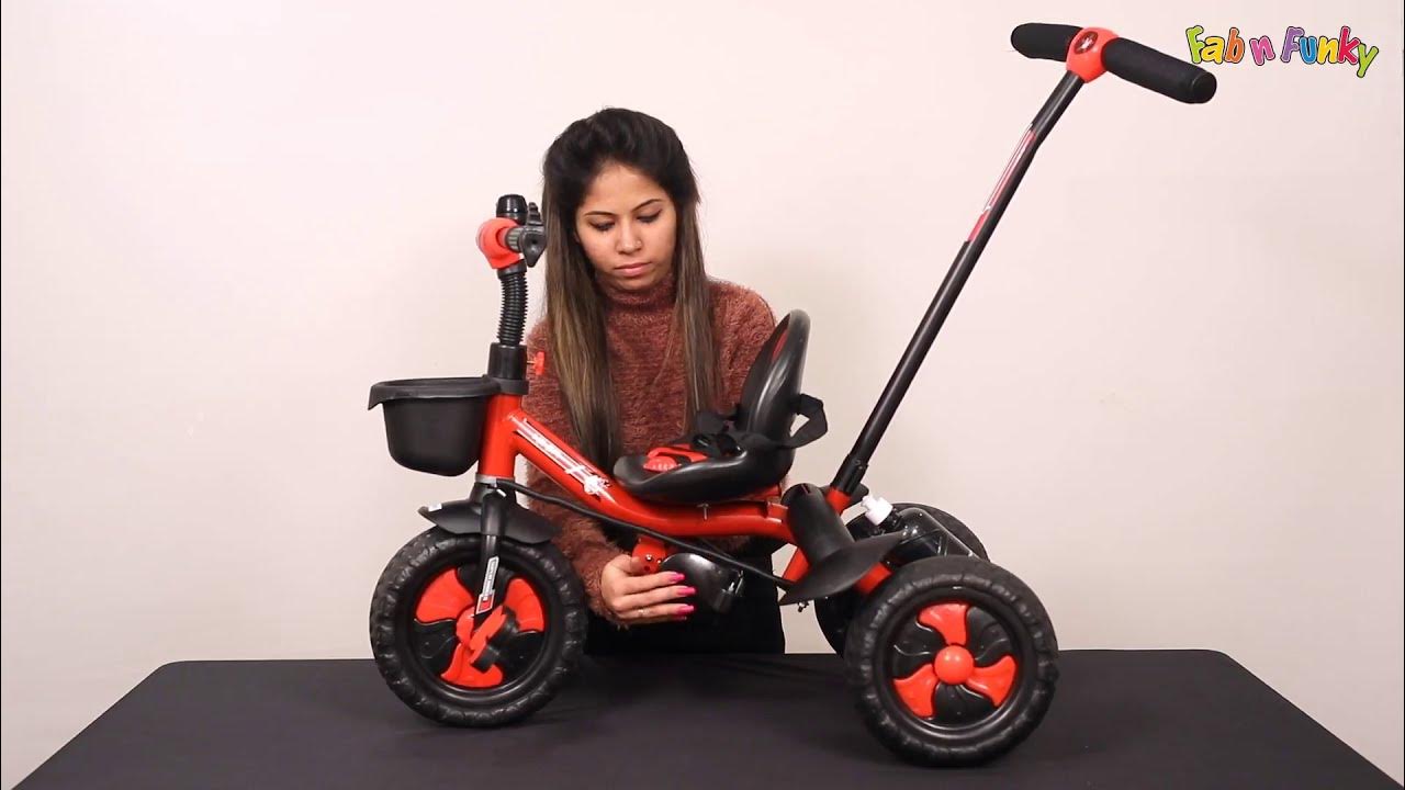 Plug & Play Tricycle With Parental Push Handle YouTube