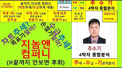 지놈앤컴퍼니(314130)향후주가전망및4박자종합분석 추수기(추수)전문가
