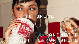 Glitter on white instagram story tutorial | animated Photoshop pattern for animated Pinterest Pins screenshot 2