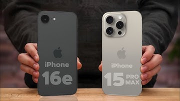 iPhone 16e versus iPhone 15 Pro Max
