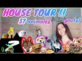 HOUSE TOUR viviendo con 37 ANIMALES - Lo enseñamos TODO -TaliucaPets  (parte1/2)