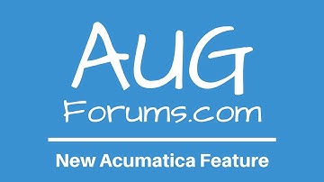 Acumatica 2021 R2 - Project Inventory Tracking