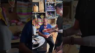 birthday 65th coffee shop surprise