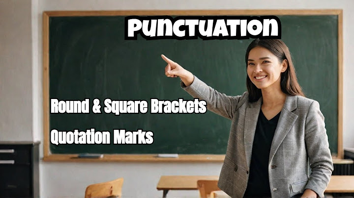 Learn Parenthesis and Square brackets #punctuationmarks #punctuations