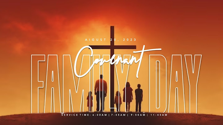 COVENANT FAMILY DAY SERVICE | 20, AUGUST 2023 | FAITH TABERNACLE  OTA.