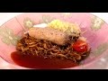 Домашние сосиски с жареными макаронами | Мясо. От филе до фарша