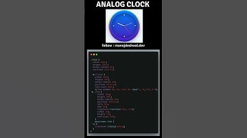 Analog Clock with Pure CSS | No JavaScript Needed! #CSS #Frontend #shorts #viral