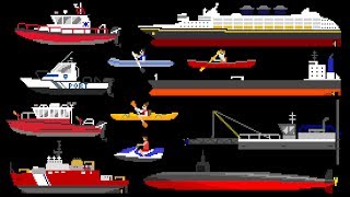 Water Vehicles 2 - Boats & Ships - The Kids' Picture Show (Fun & Educational Learning Video)