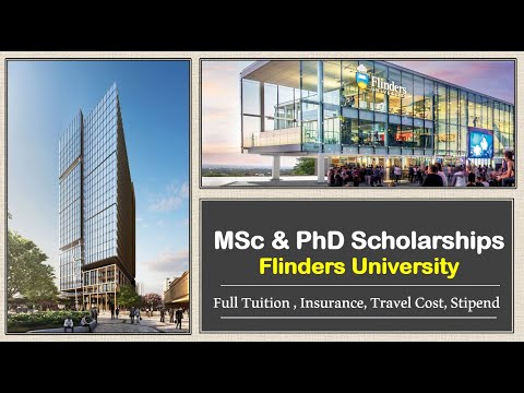 MSc & PhD Scholarships at Flinders University, Australia:  $28,854 stipend