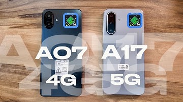 OneUI 8 - Android 16 / Samsung Galaxy A07 vs Samsung Galaxy A17 5G