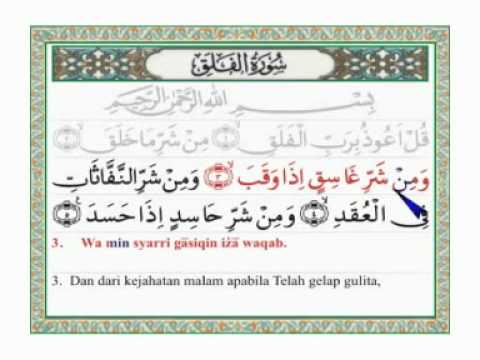 Surat Al Falaq Arab Latin Dan Terjemahannya