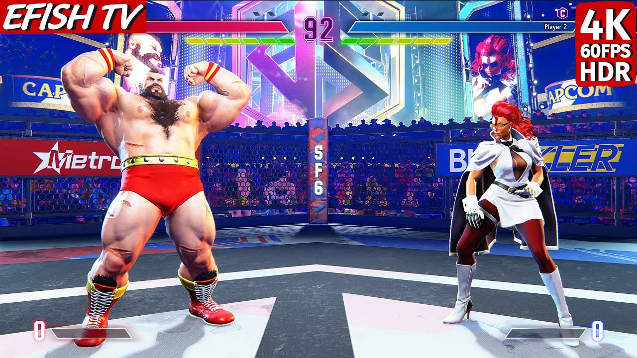 Зангиев против Си Вайпера (самый сложный ИИ) - Street Fighter 6