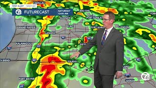 Detroit Weather: Watching for severe thunderstorms until 3 a.m.