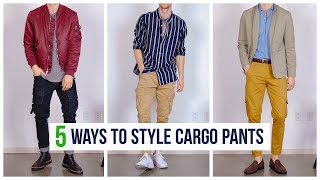 5 Ways to Style Cargo Pants (Dapper, Casual, & Street) | Outfit Inspiration | Men’s Fashion