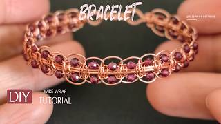 Handmade Braided Beads Wire Wrap Bracelet| DIY Bracelet| DIY Jewelry | How to make