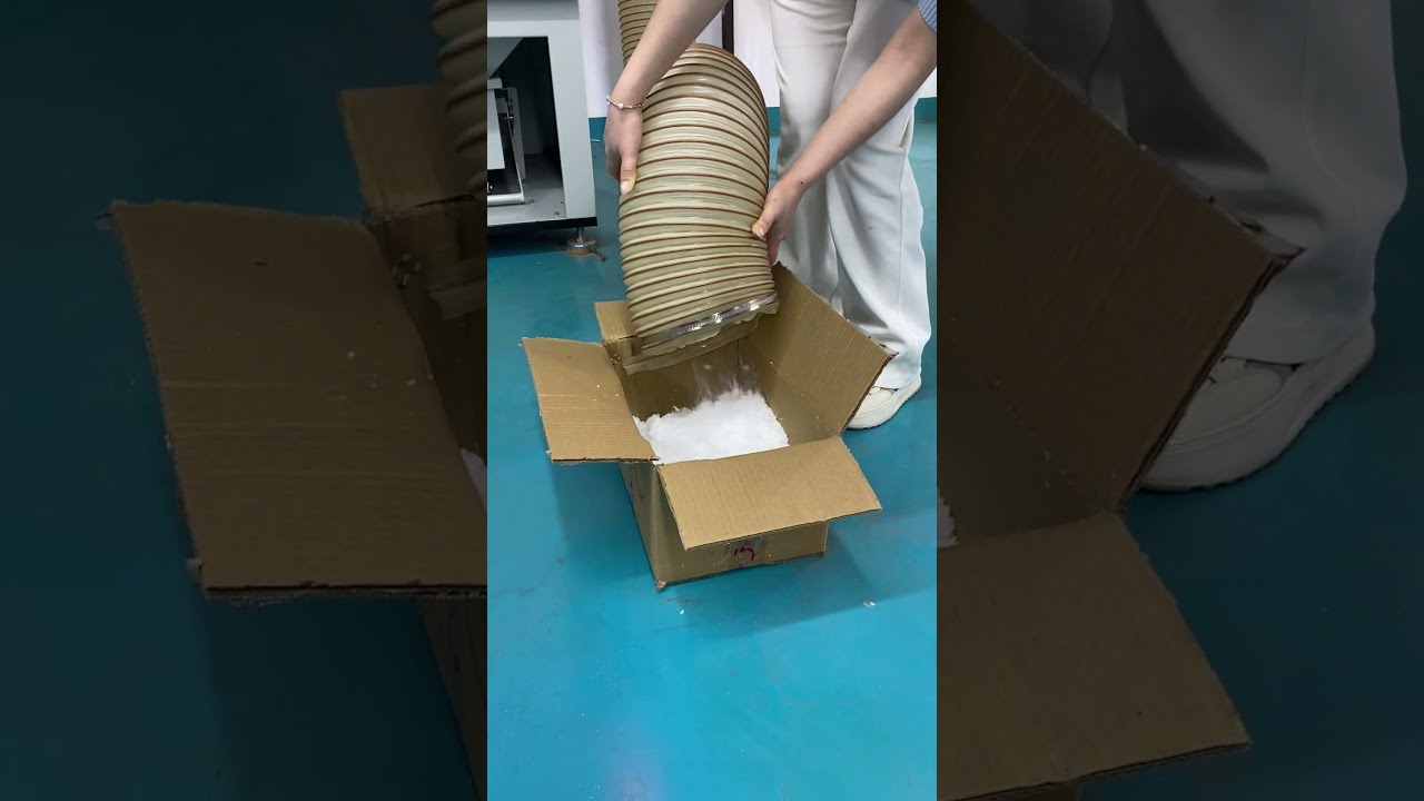 The powerful suction force of the industrial dust collector #dustcollector #dustremoval