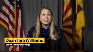 Barrett, The Honors College Dean Tara Williams Medallion Remarks