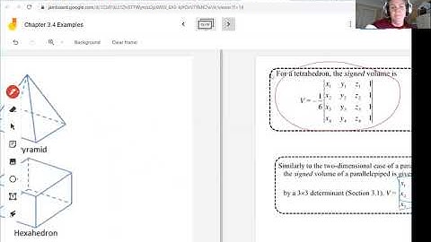 Math 250 Using Determinants to find the Volume of a Tetrahedron and the Equation of a Plane