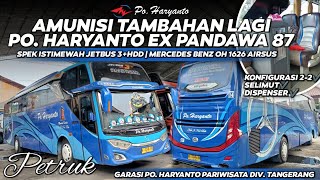 Datang Lagi Unit Tambahan Po.Haryanto Wisata Tangerang Ex Pandawa 87 JB3 HDD MBOH 1626 Airsus