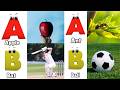 Phonics Song with TWO Words - A For Apple - ABC Alphabet Songs with Sounds for Children