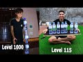 PHD | Lật Chai Nước Level 1 Đến Level 1000 | Phần 2 | Water Bottle Flip Trick Shots