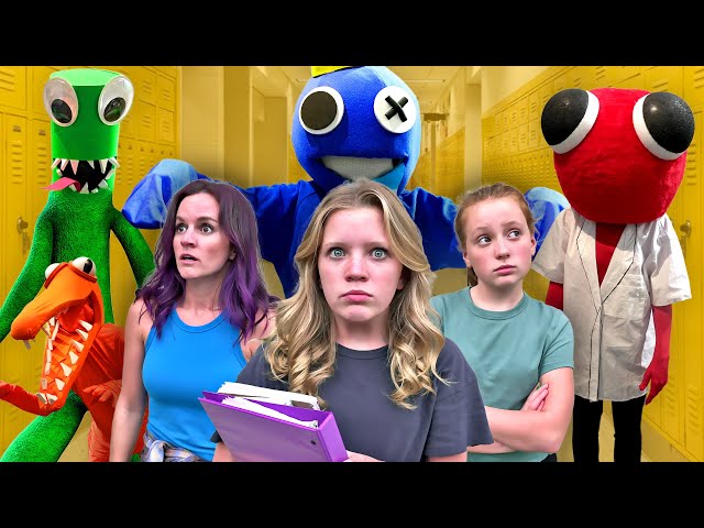 Rainbow Friends High School In Real Life - YouTube