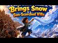 A Cloud Weaver's Blanket Brings Snow to a Sun-Scorched Village