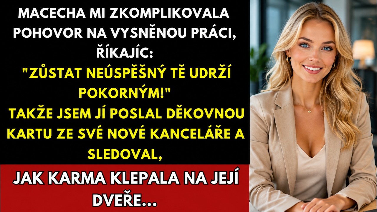 Včera mi šéfredaktorka sama řekla, že jsem pro vysněnou práci ideální kandidátka. Dnes ráno mi přišel oficiální e-mail: pozice byla „obsazena interně kvůli nepředvídaným okolnostem“. Pak mi...
