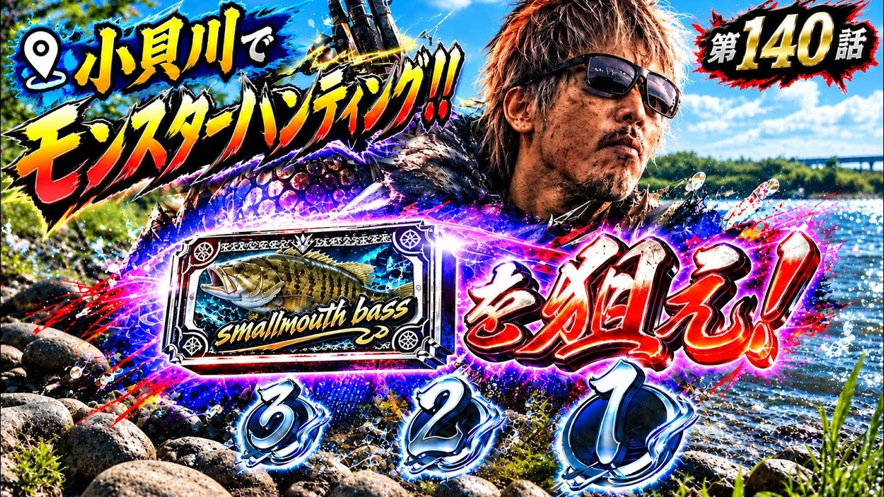 【小貝川】モンスター級のスモールマウスバスを狙え！！激闘バスフィッシング！