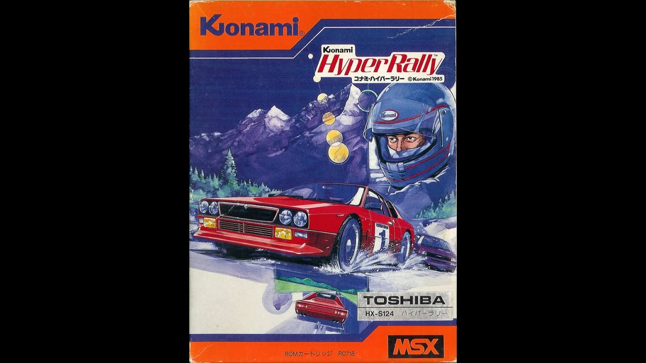 Jeu MSX Hyper Rally De Konami (RC718) – Bon état, Boîtier Complet