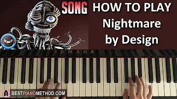 HOW TO PLAY - FNAF ENNARD SONG - Nightmare By Design - TryHardNinja (Piano Tutorial Lesson)